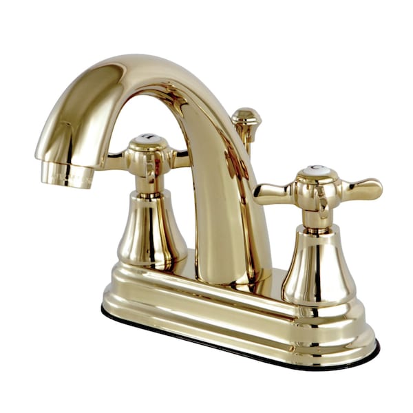 KS7612BEX 4" Centerset Bathroom Faucet, Polished Brass